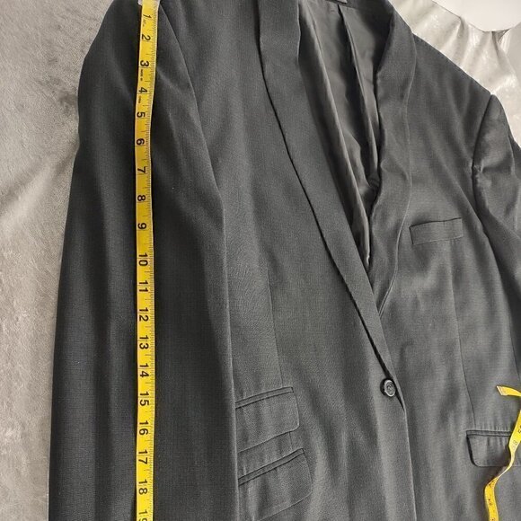 Stacy Adams Black Jacket Size 48R - Picture 8 of 12